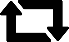 Retweet Arrows Craft Design Svg File, Free Vectors File